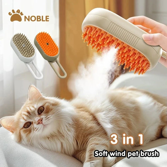 Steam brush for pets